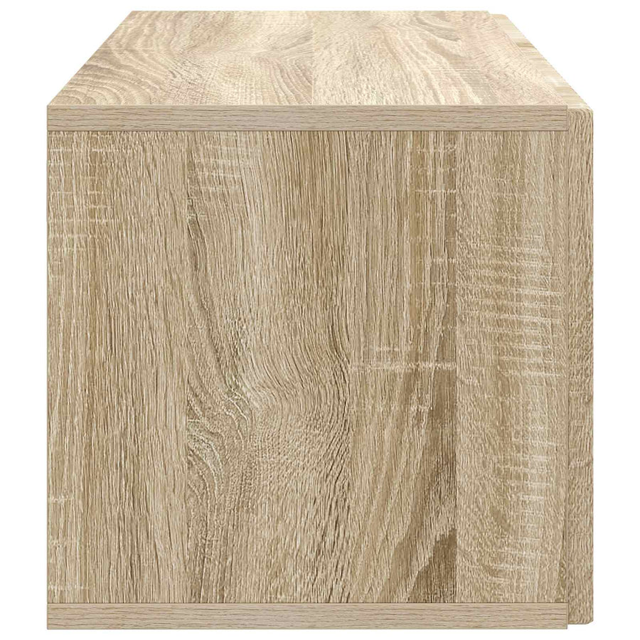 Wandbeugel TV-kast Sonoma Eiken 59,5 x 31 x 30 cm Bewerkt hout