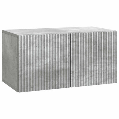 Wandbeugel TV-kast Betongrijs 59,5 x 31 x 30 cm Bewerkt hout