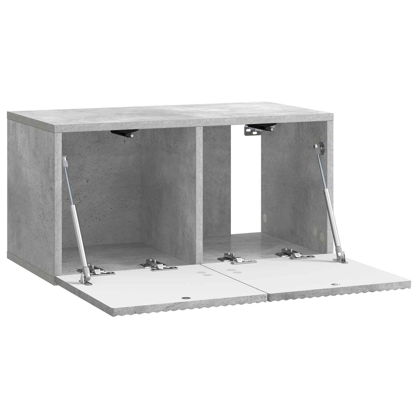 Wandbeugel TV-kast Betongrijs 59,5 x 31 x 30 cm Bewerkt hout