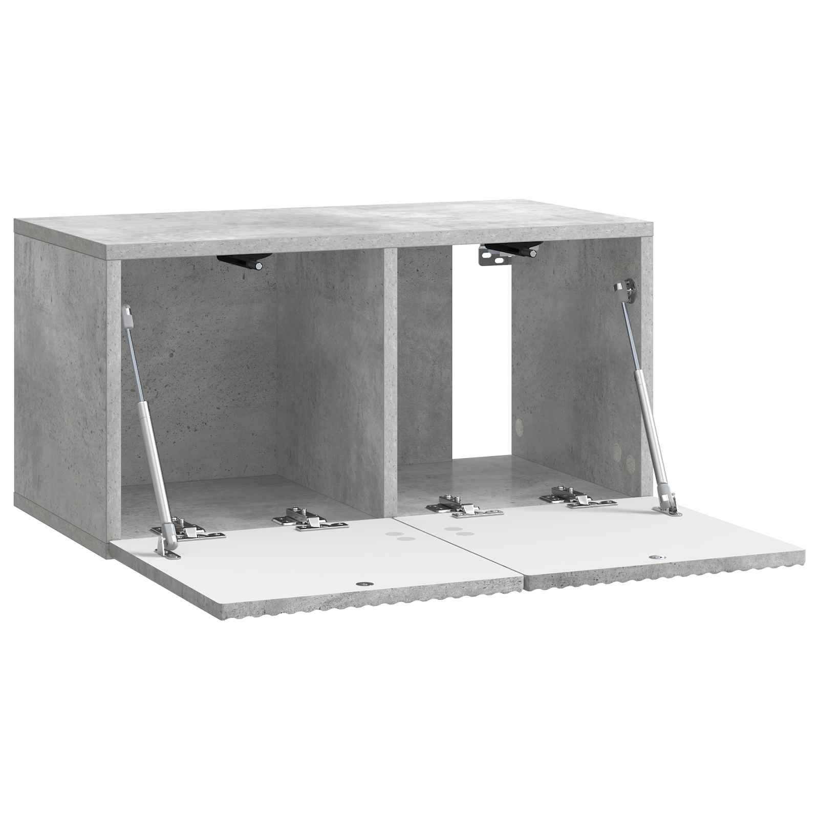 Wandbeugel TV-kast Betongrijs 59,5 x 31 x 30 cm Bewerkt hout