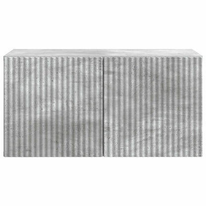 Wandbeugel TV-kast Betongrijs 59,5 x 31 x 30 cm Bewerkt hout