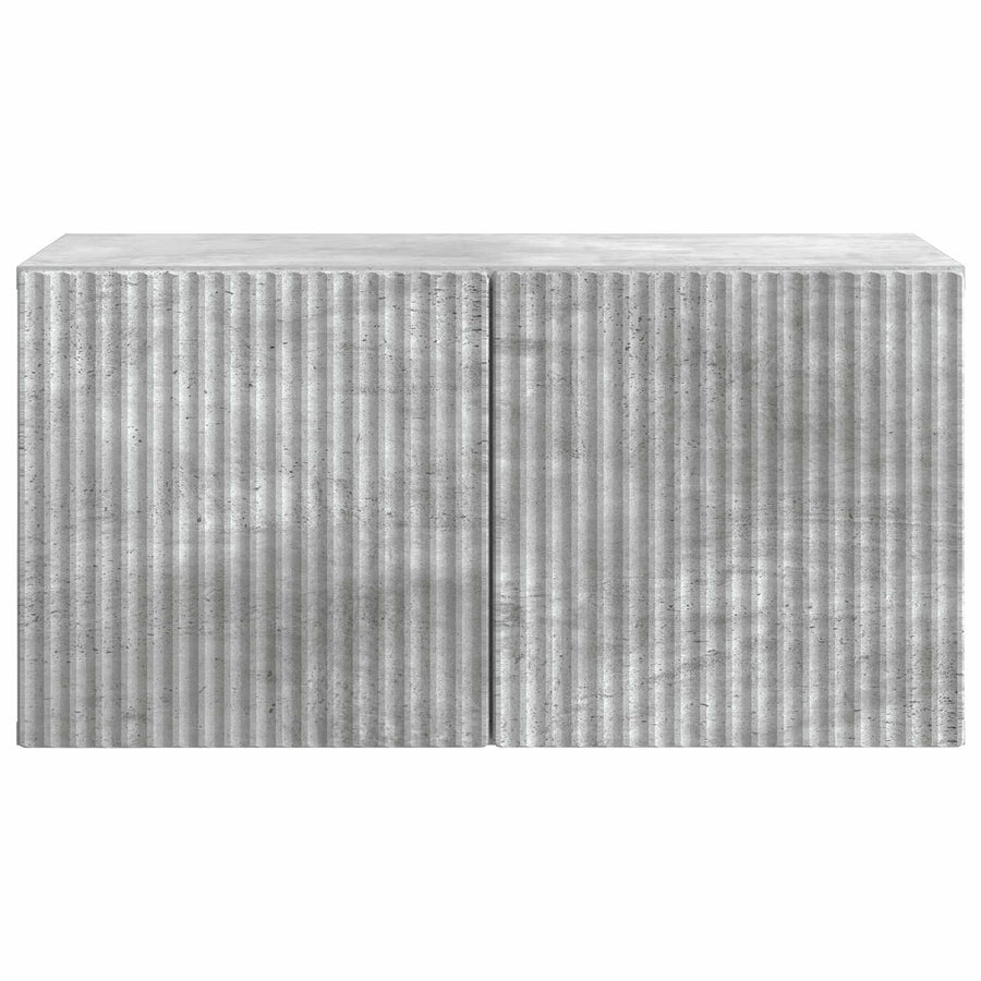 Wandbeugel TV-kast Betongrijs 59,5 x 31 x 30 cm Bewerkt hout