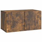Wall-mounted TV cabinet Smoked oak 59.5 x 31 x 30 cm Engineered wood
