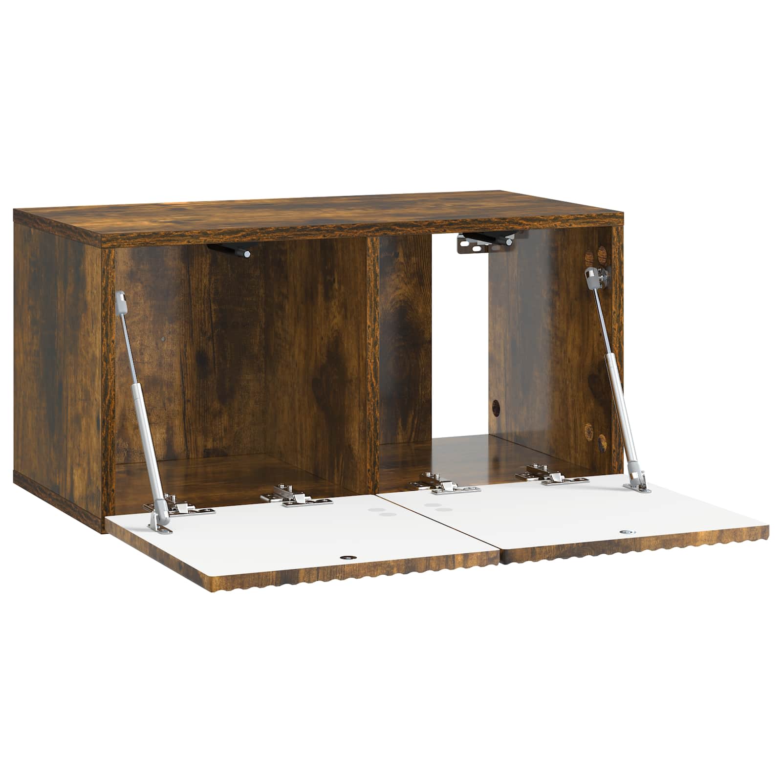 Wandbeugel TV-kast Gerookt eiken 59,5 x 31 x 30 cm Bewerkt hout