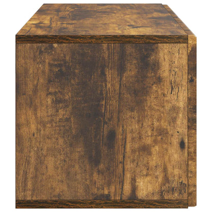Wandbeugel TV-kast Gerookt eiken 59,5 x 31 x 30 cm Bewerkt hout