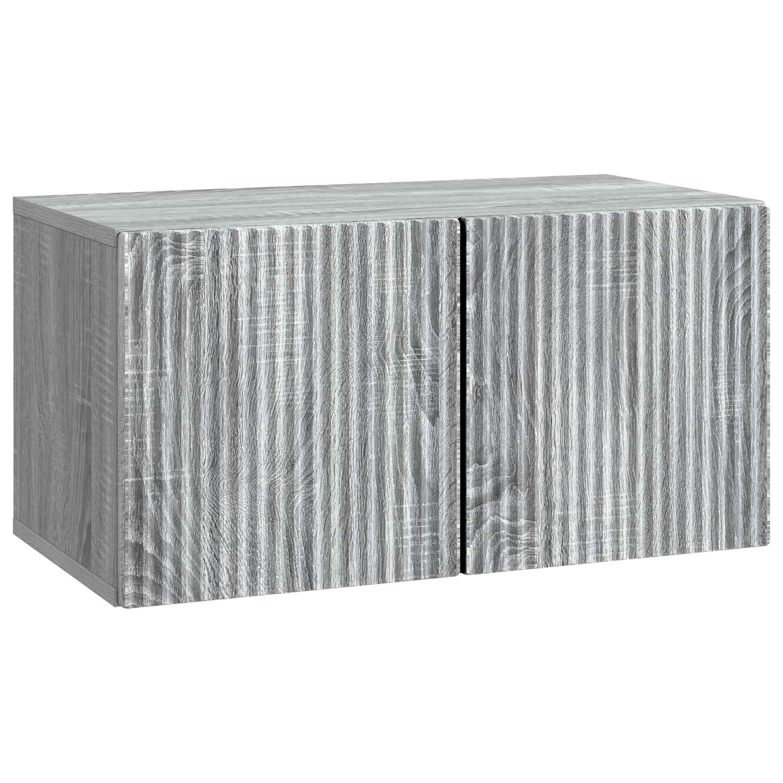 Wandbeugel TV-kast Grijs sonoma 59,5 x 31 x 30 cm Bewerkt hout