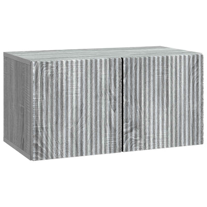 Wandbeugel TV-kast Grijs sonoma 59,5 x 31 x 30 cm Bewerkt hout