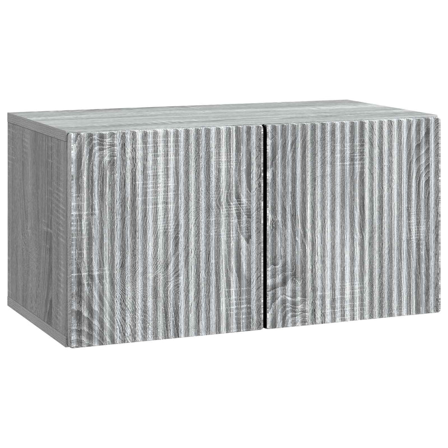 Wandbeugel TV-kast Grijs sonoma 59,5 x 31 x 30 cm Bewerkt hout
