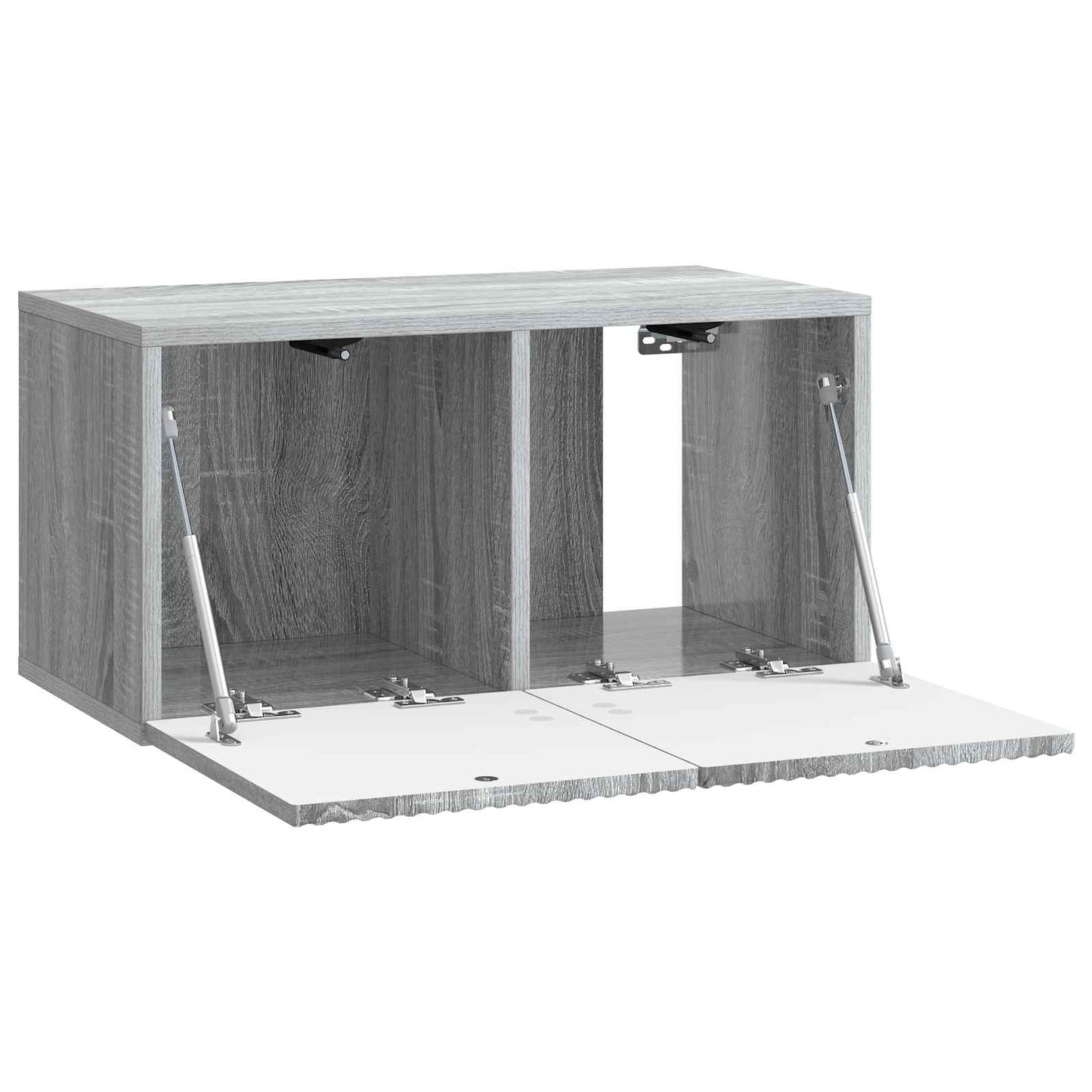 Wandbeugel TV-kast Grijs sonoma 59,5 x 31 x 30 cm Bewerkt hout