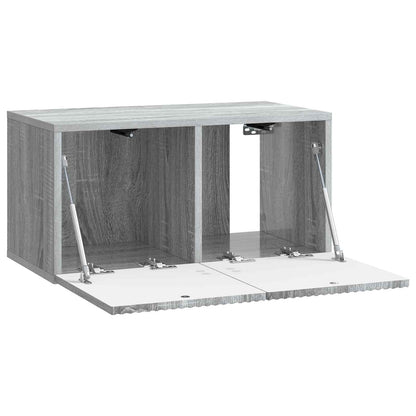 Wandbeugel TV-kast Grijs sonoma 59,5 x 31 x 30 cm Bewerkt hout