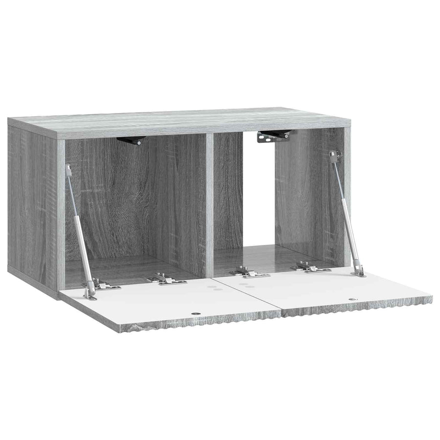 Wandbeugel TV-kast Grijs sonoma 59,5 x 31 x 30 cm Bewerkt hout