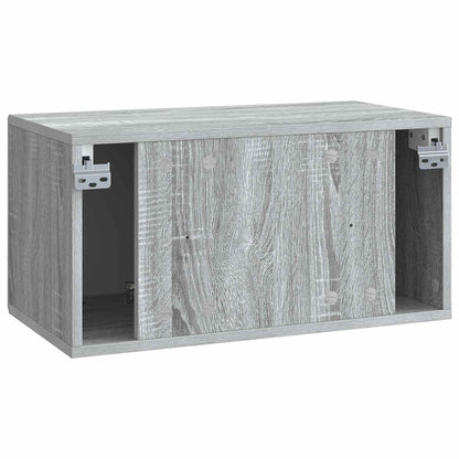 Wandbeugel TV-kast Grijs sonoma 59,5 x 31 x 30 cm Bewerkt hout