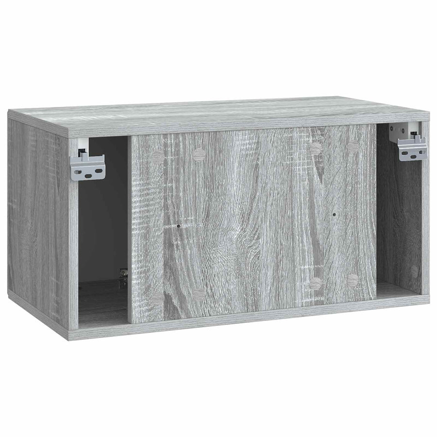 Wandbeugel TV-kast Grijs sonoma 59,5 x 31 x 30 cm Bewerkt hout