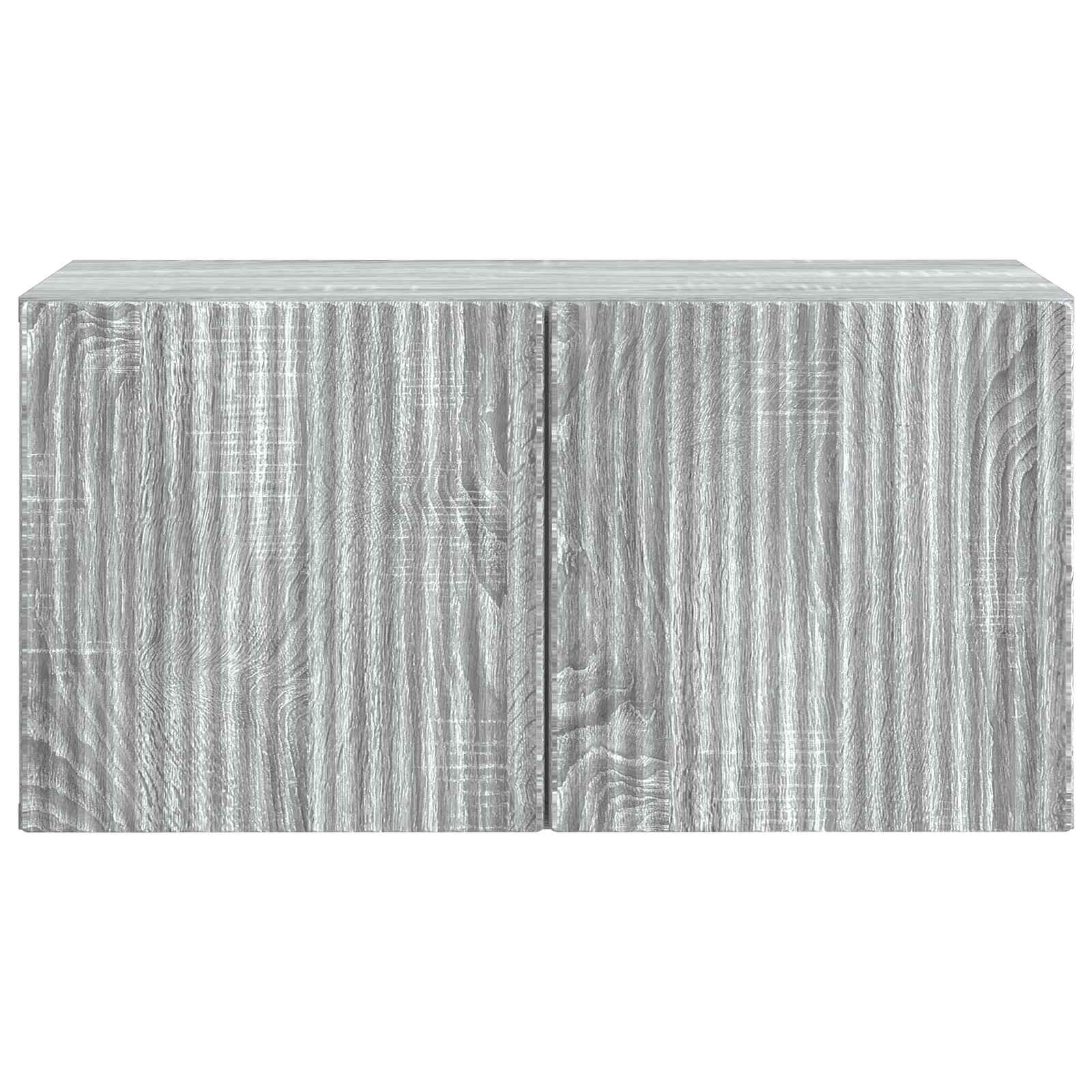 Wandbeugel TV-kast Grijs sonoma 59,5 x 31 x 30 cm Bewerkt hout