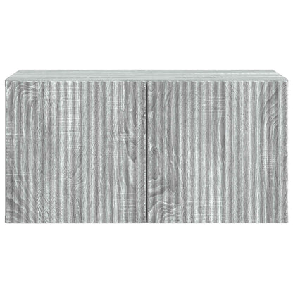 Wandbeugel TV-kast Grijs sonoma 59,5 x 31 x 30 cm Bewerkt hout