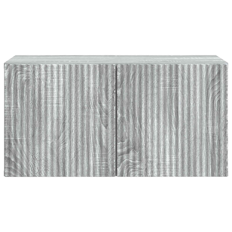 Wandbeugel TV-kast Grijs sonoma 59,5 x 31 x 30 cm Bewerkt hout