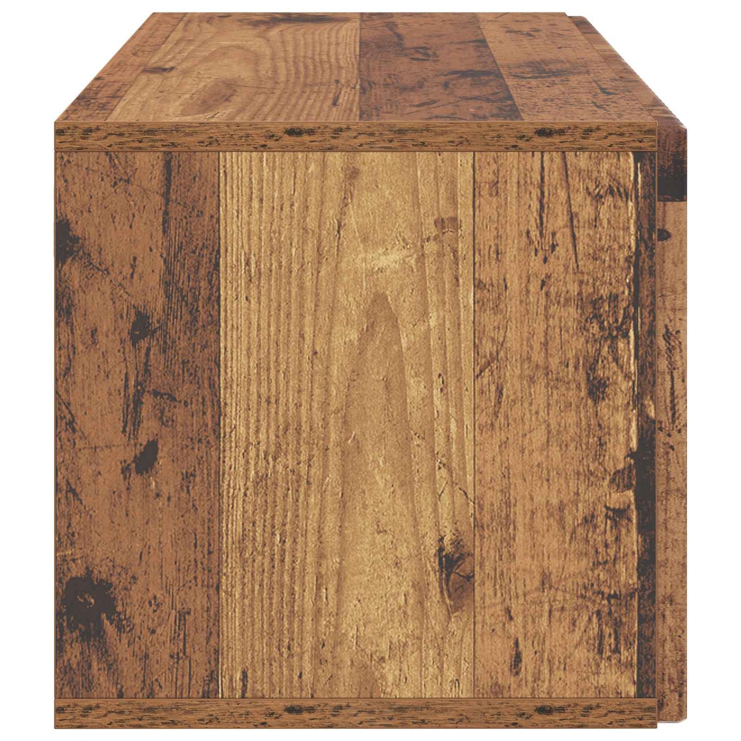 Wandbeugel TV-kast Oud hout 59,5 x 31 x 30 cm Bewerkt hout