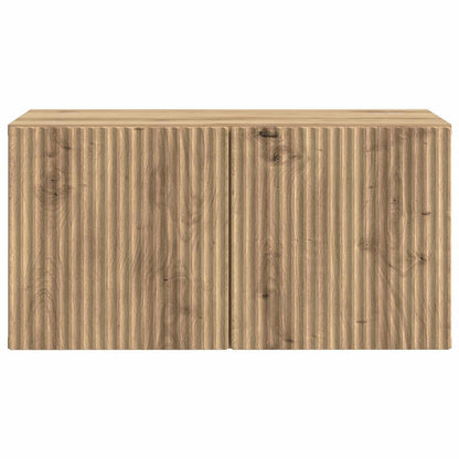 Wandbeugel TV-kast Artisanaal eiken 59,5 x 31 x 30 cm