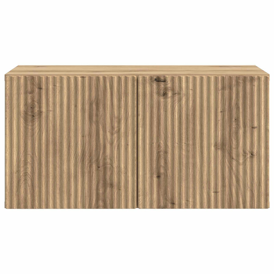Wandbeugel TV-kast Artisanaal eiken 59,5 x 31 x 30 cm