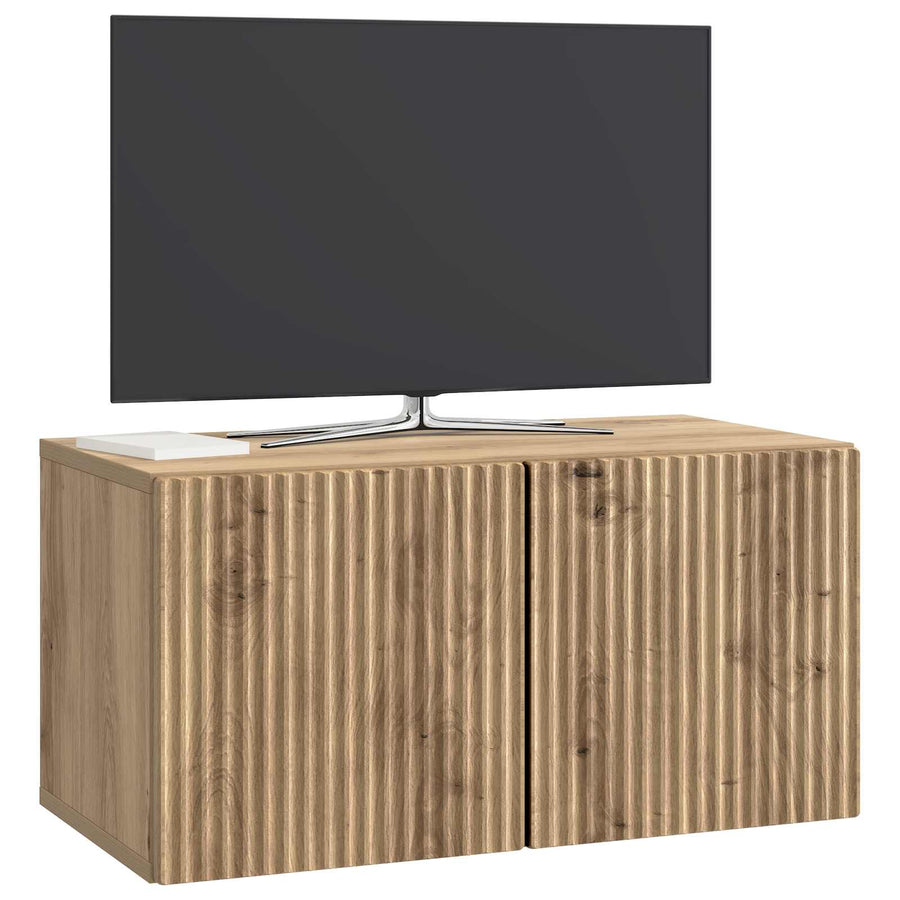 Wandbeugel TV-kast Artisanaal eiken 59,5 x 31 x 30 cm