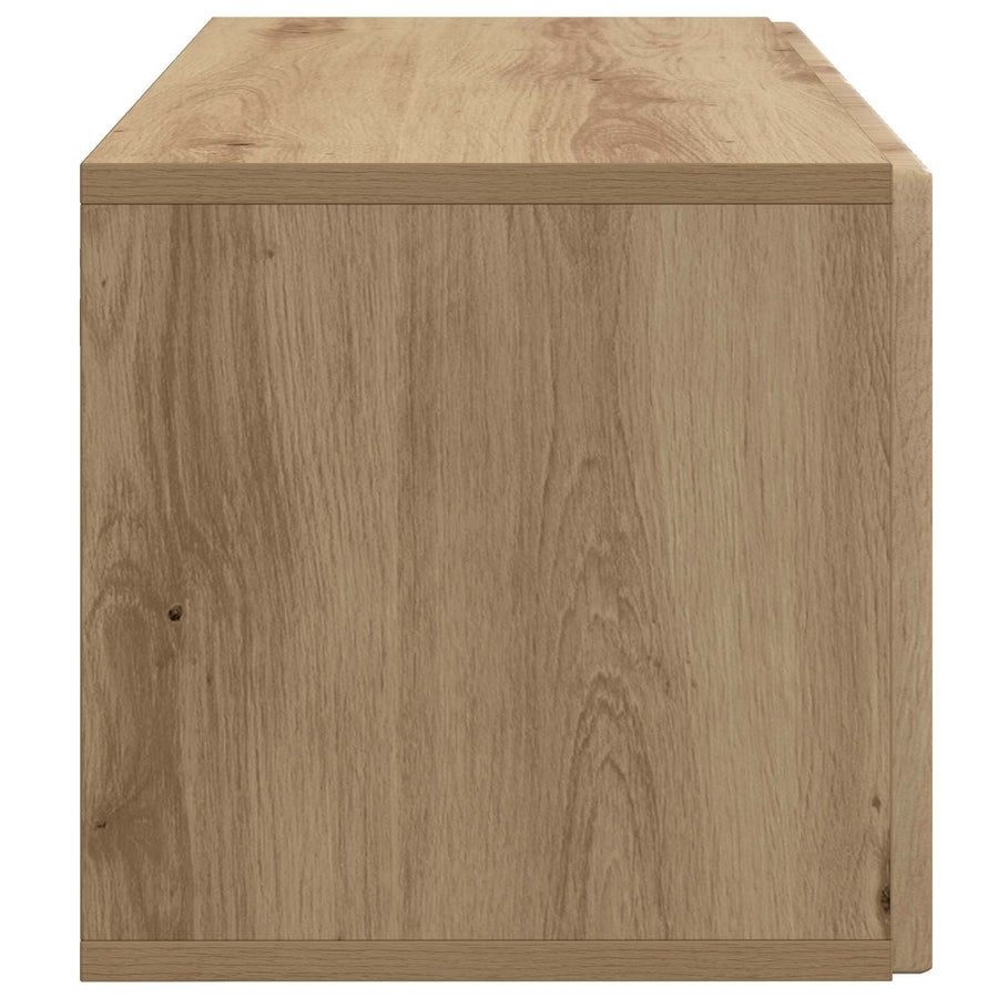 Wandbeugel TV-kast Artisanaal eiken 59,5 x 31 x 30 cm