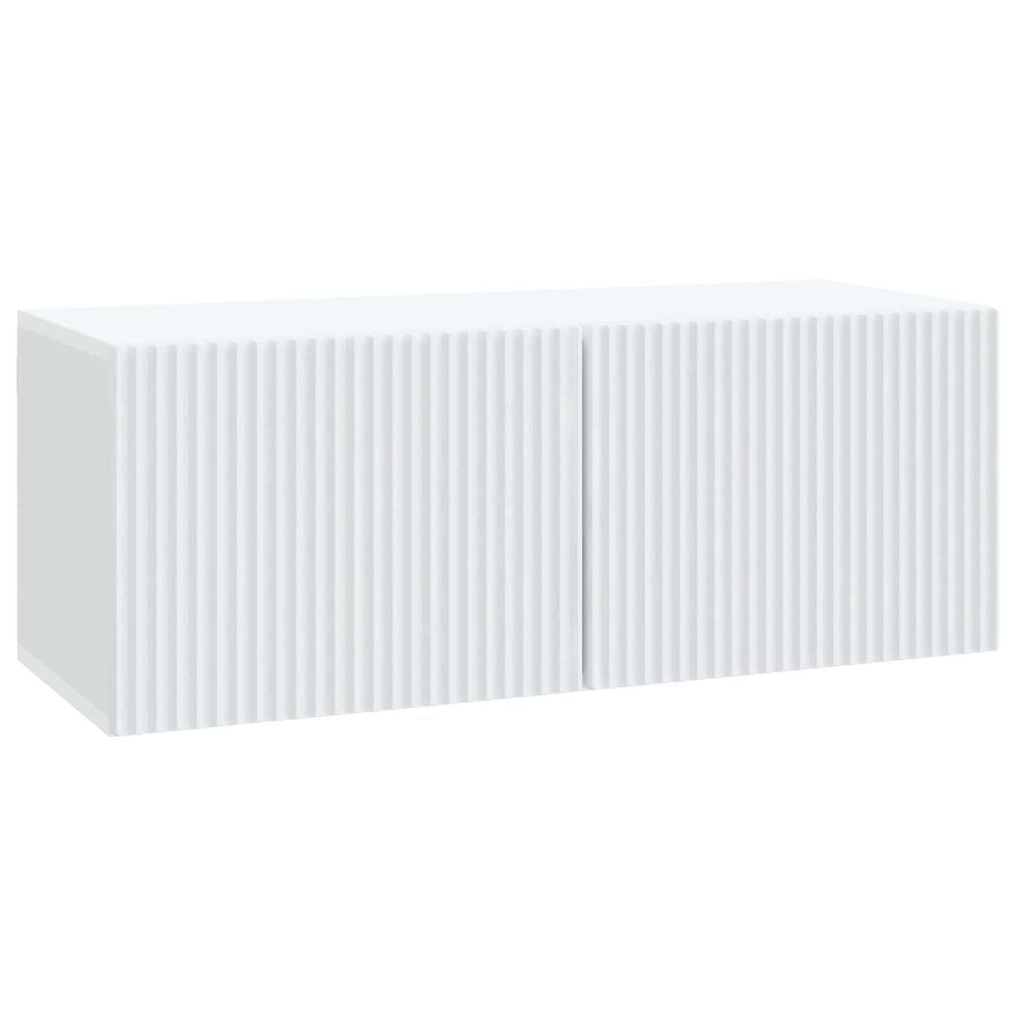 Wandbeugel TV-kast Wit 78,5 x 31 x 30 cm Bewerkt hout