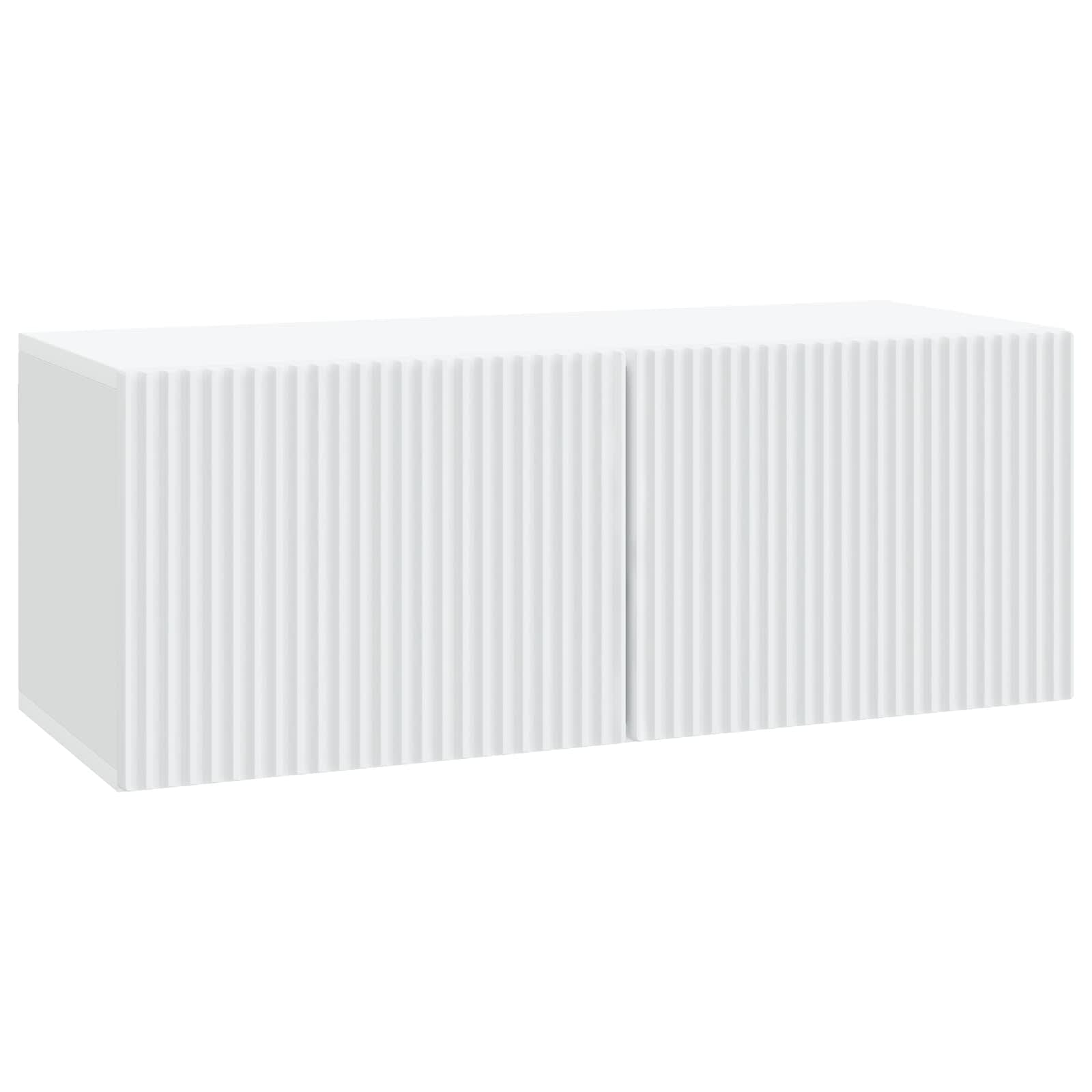 Wandbeugel TV-kast Wit 78,5 x 31 x 30 cm Bewerkt hout