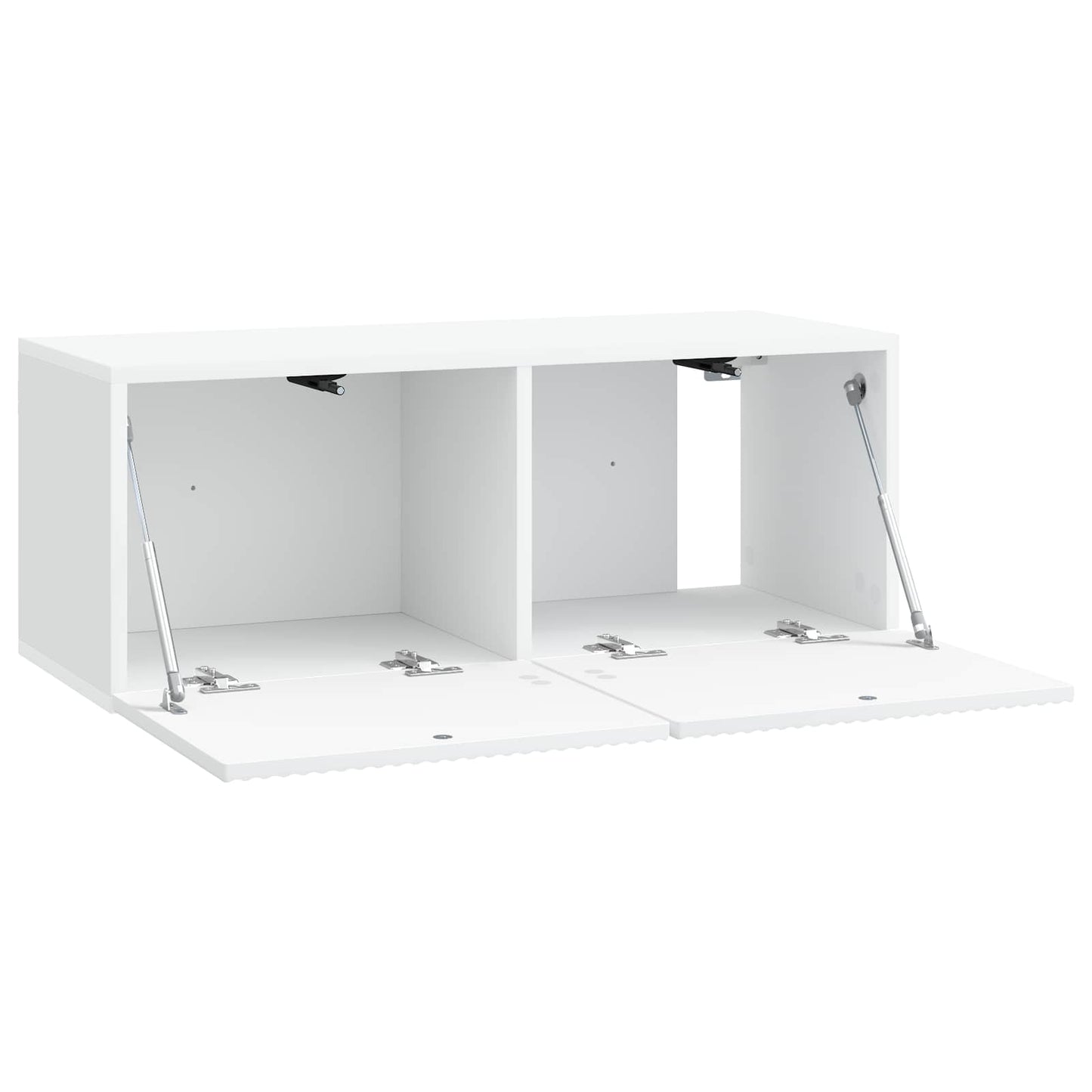Wandbeugel TV-kast Wit 78,5 x 31 x 30 cm Bewerkt hout