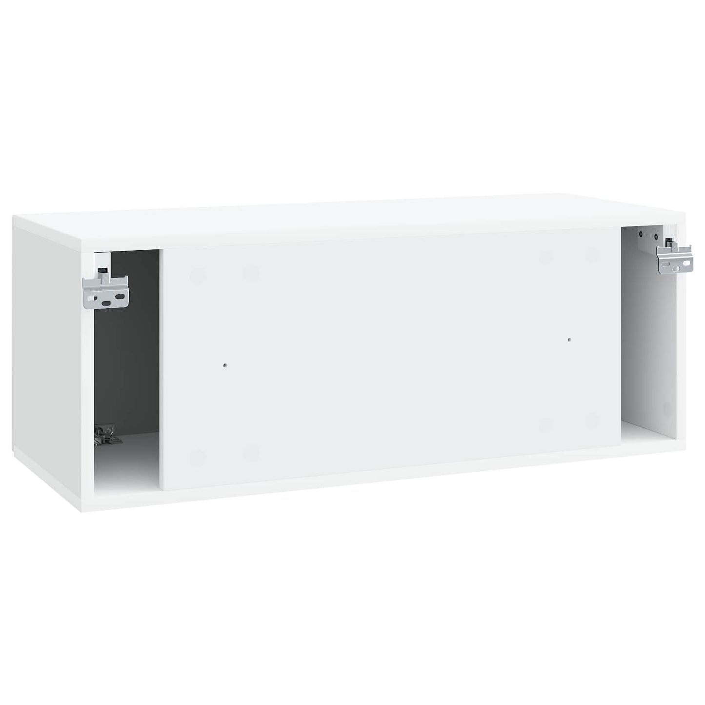 Wandbeugel TV-kast Wit 78,5 x 31 x 30 cm Bewerkt hout