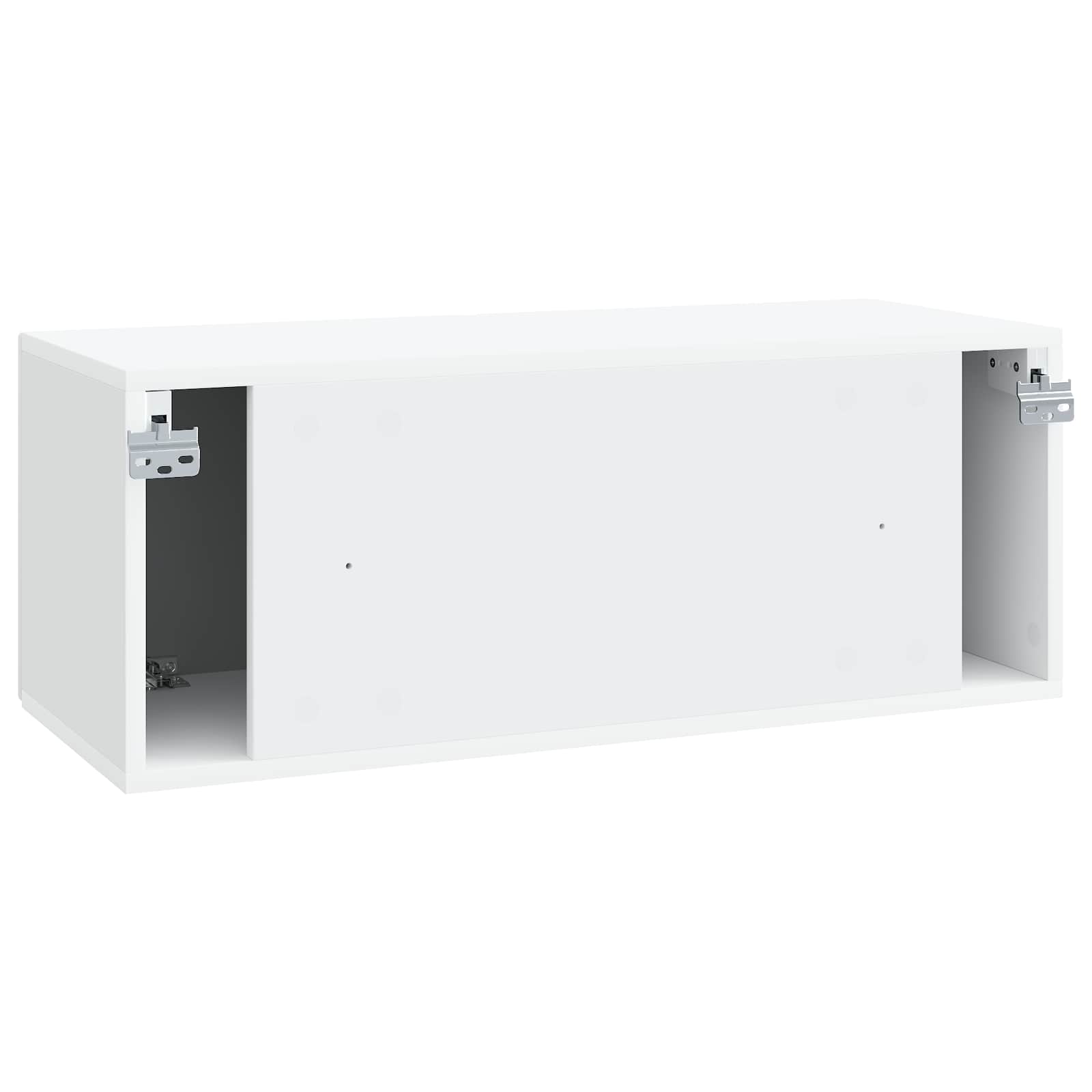 Wandbeugel TV-kast Wit 78,5 x 31 x 30 cm Bewerkt hout