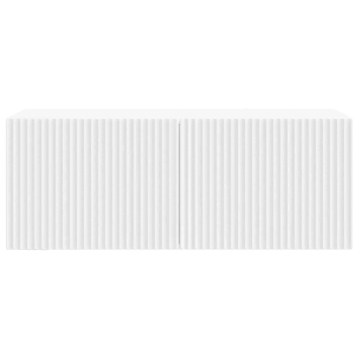Wandbeugel TV-kast Wit 78,5 x 31 x 30 cm Bewerkt hout