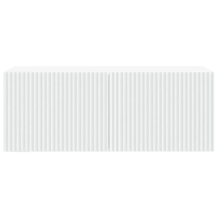 Wandbeugel TV-kast Wit 78,5 x 31 x 30 cm Bewerkt hout