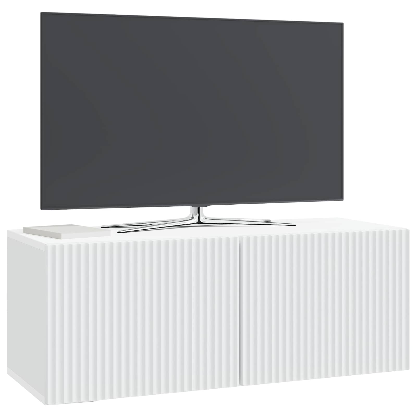 Wandbeugel TV-kast Wit 78,5 x 31 x 30 cm Bewerkt hout