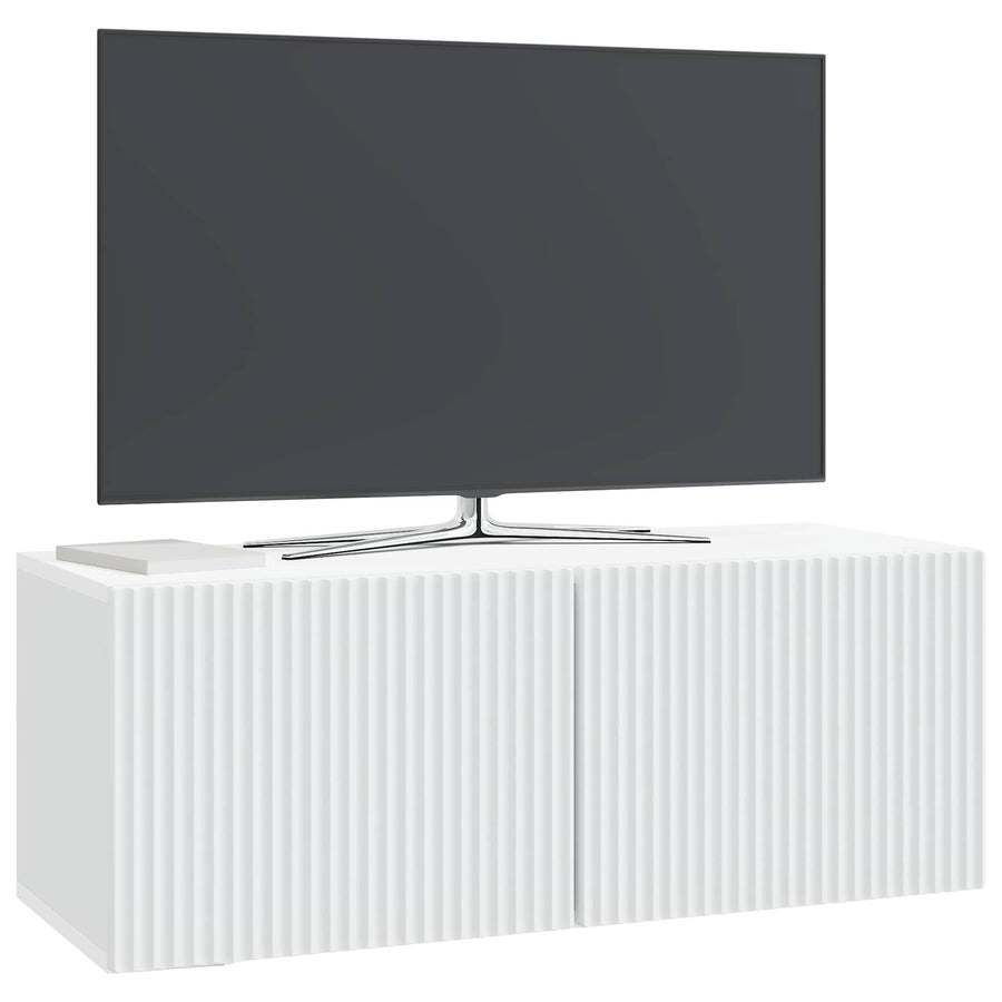 Wandbeugel TV-kast Wit 78,5 x 31 x 30 cm Bewerkt hout