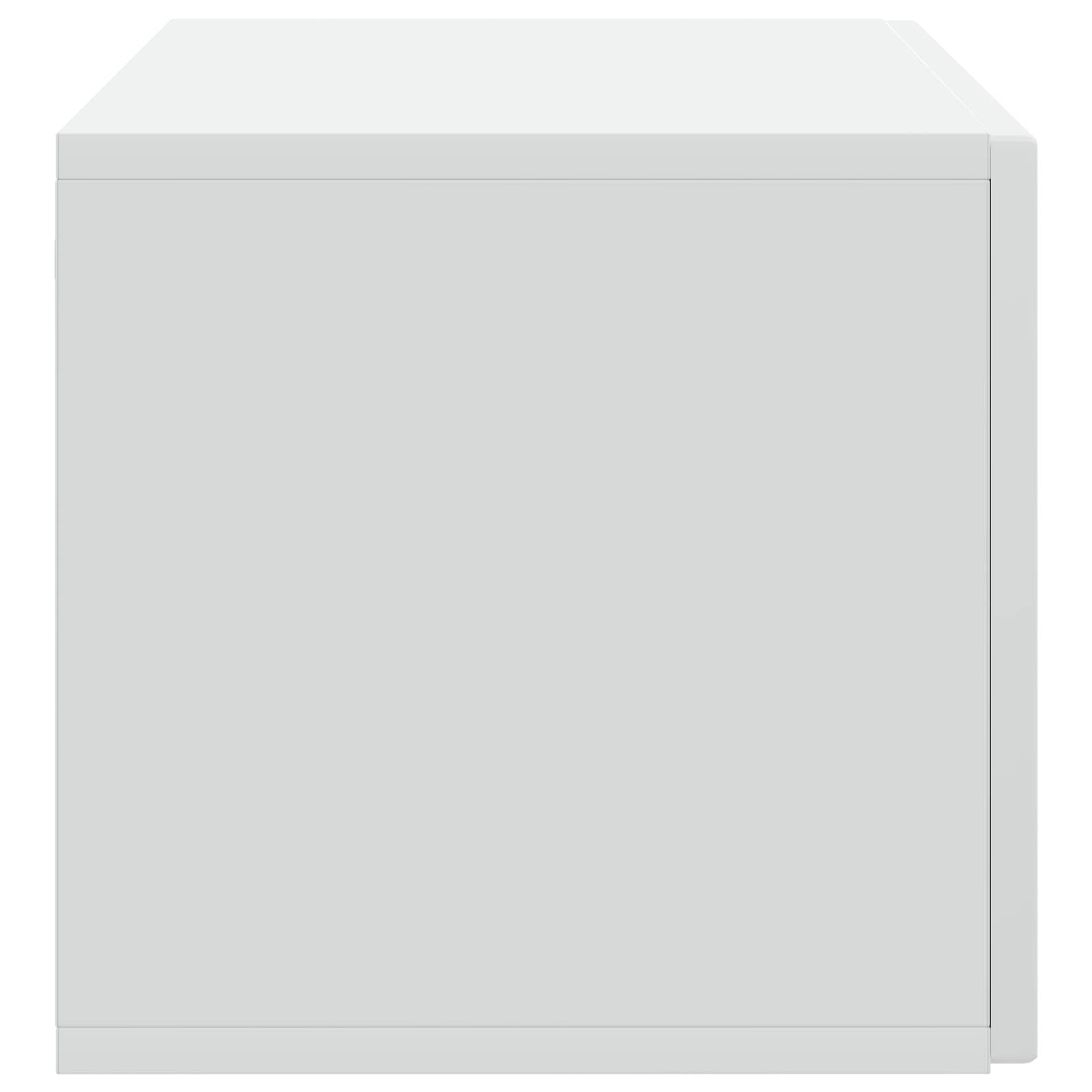 Wandbeugel TV-kast Wit 78,5 x 31 x 30 cm Bewerkt hout