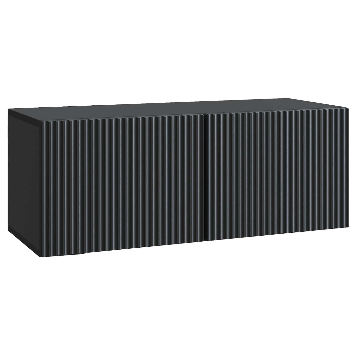 Wandbeugel TV-kast Zwart 78,5 x 31 x 30 cm Bewerkt hout