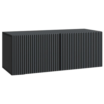 Wandbeugel TV-kast Zwart 78,5 x 31 x 30 cm Bewerkt hout