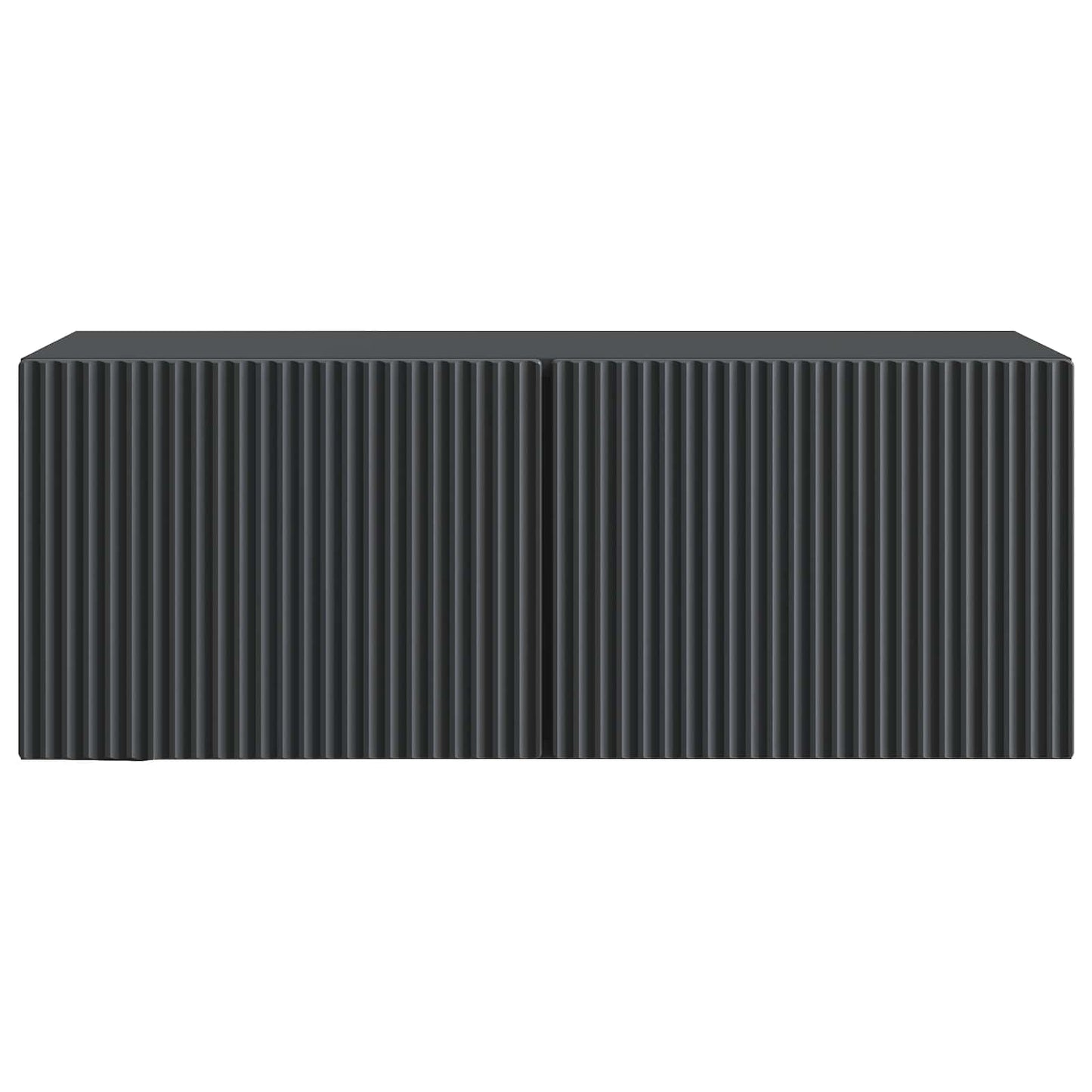 Wandbeugel TV-kast Zwart 78,5 x 31 x 30 cm Bewerkt hout