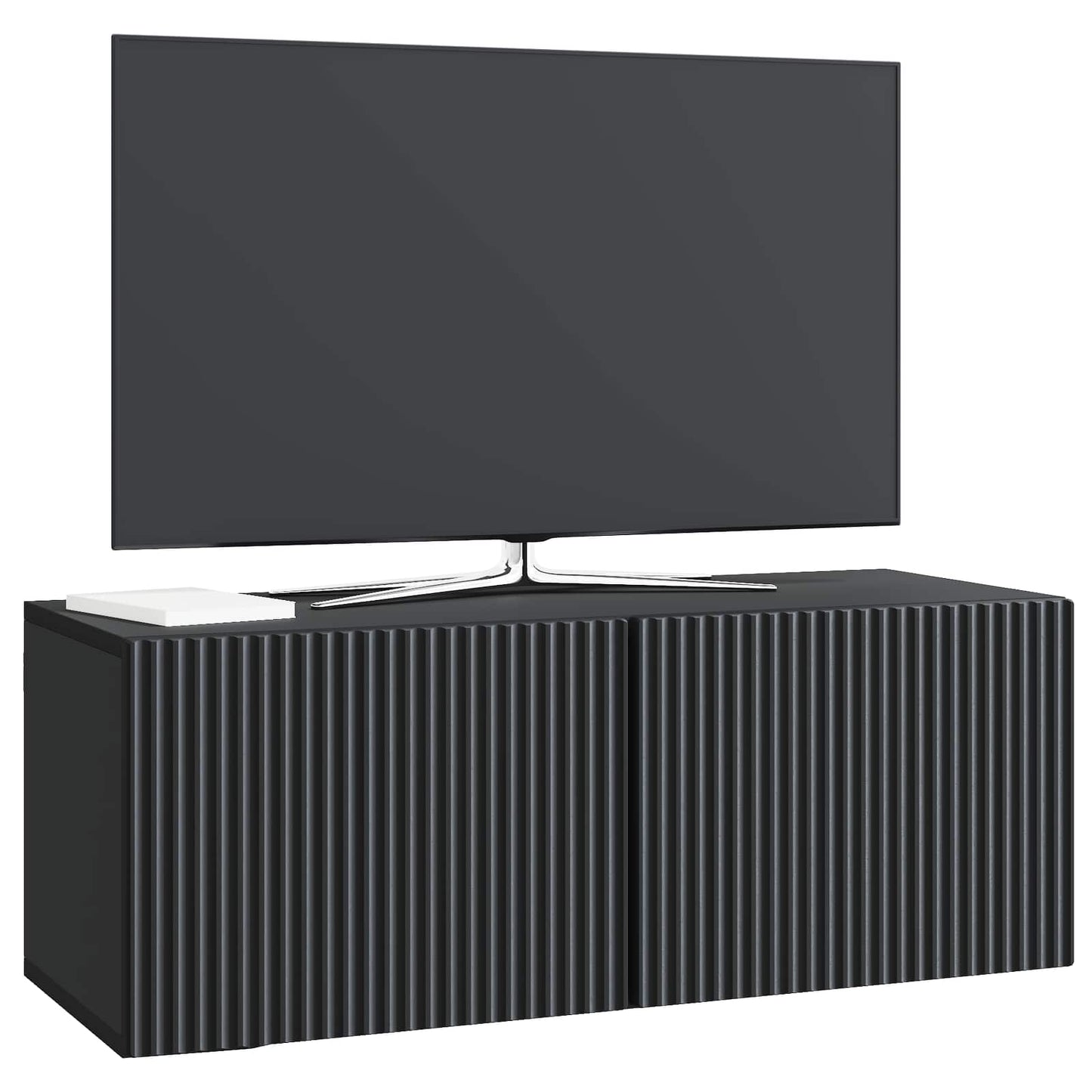 Wandbeugel TV-kast Zwart 78,5 x 31 x 30 cm Bewerkt hout