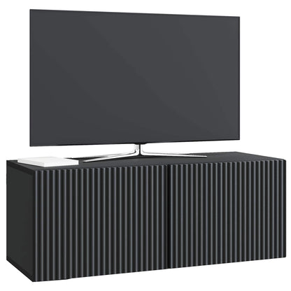 Wandbeugel TV-kast Zwart 78,5 x 31 x 30 cm Bewerkt hout