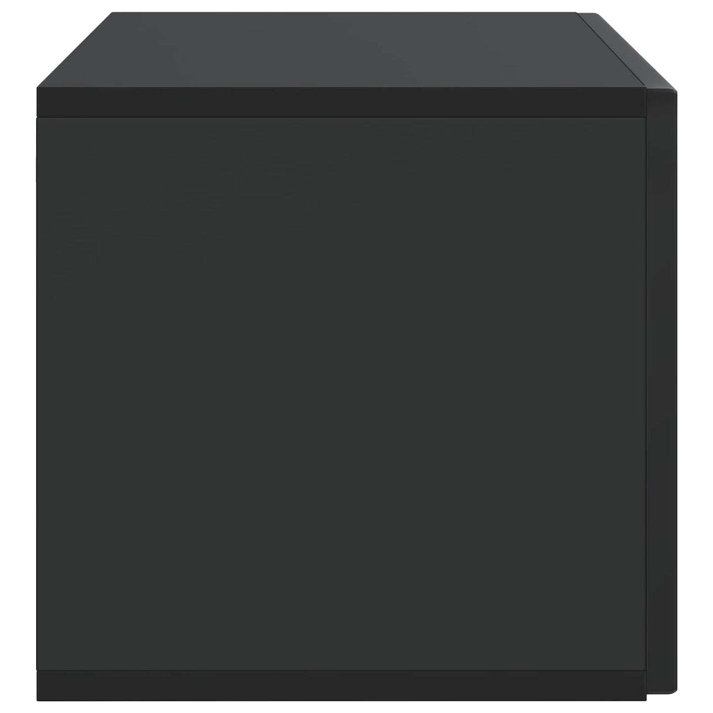 Wandbeugel TV-kast Zwart 78,5 x 31 x 30 cm Bewerkt hout
