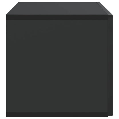Wandbeugel TV-kast Zwart 78,5 x 31 x 30 cm Bewerkt hout