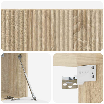 Wandbeugel TV-kast Sonoma Eiken 78,5 x 31 x 30 cm Bewerkt hout