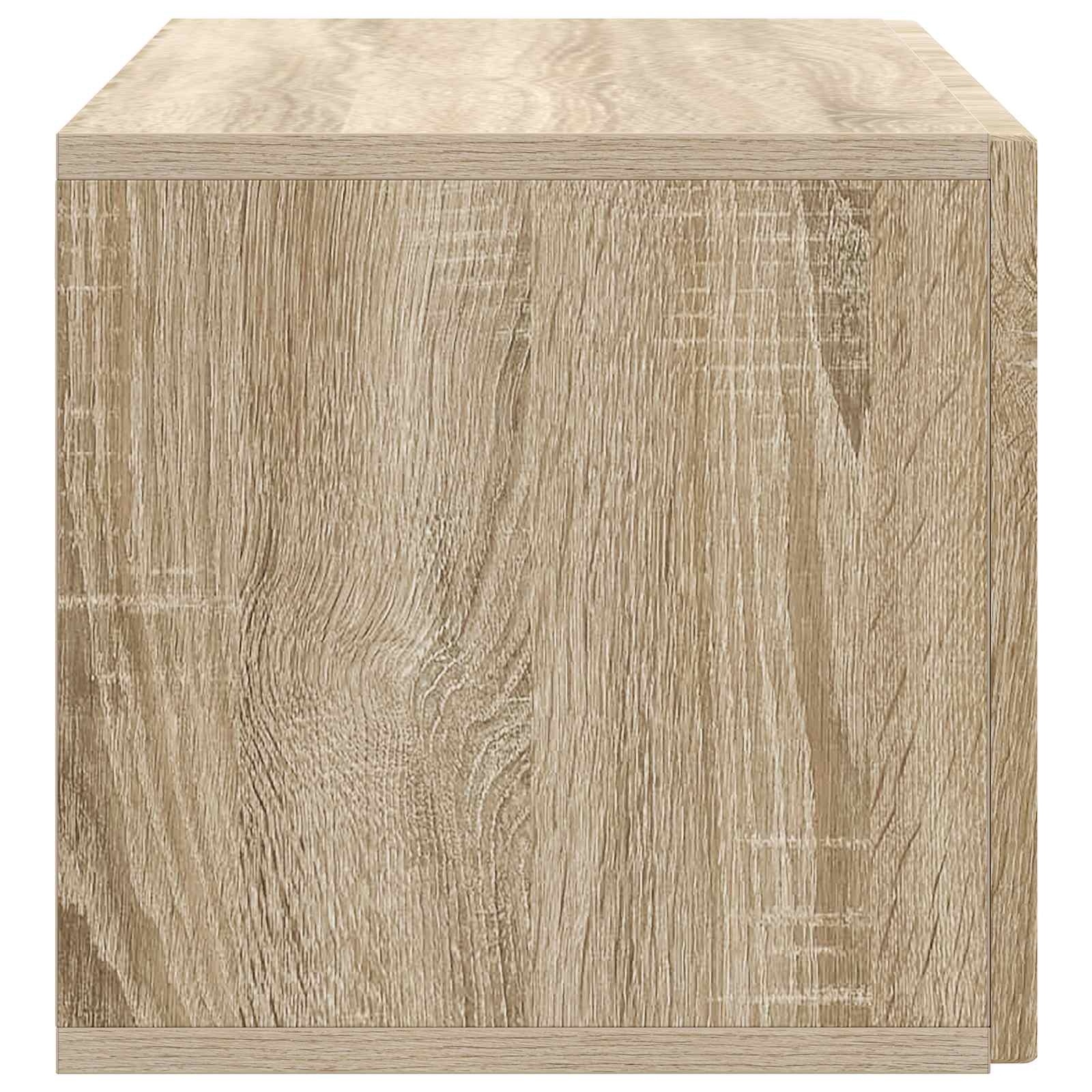 Wandbeugel TV-kast Sonoma Eiken 78,5 x 31 x 30 cm Bewerkt hout