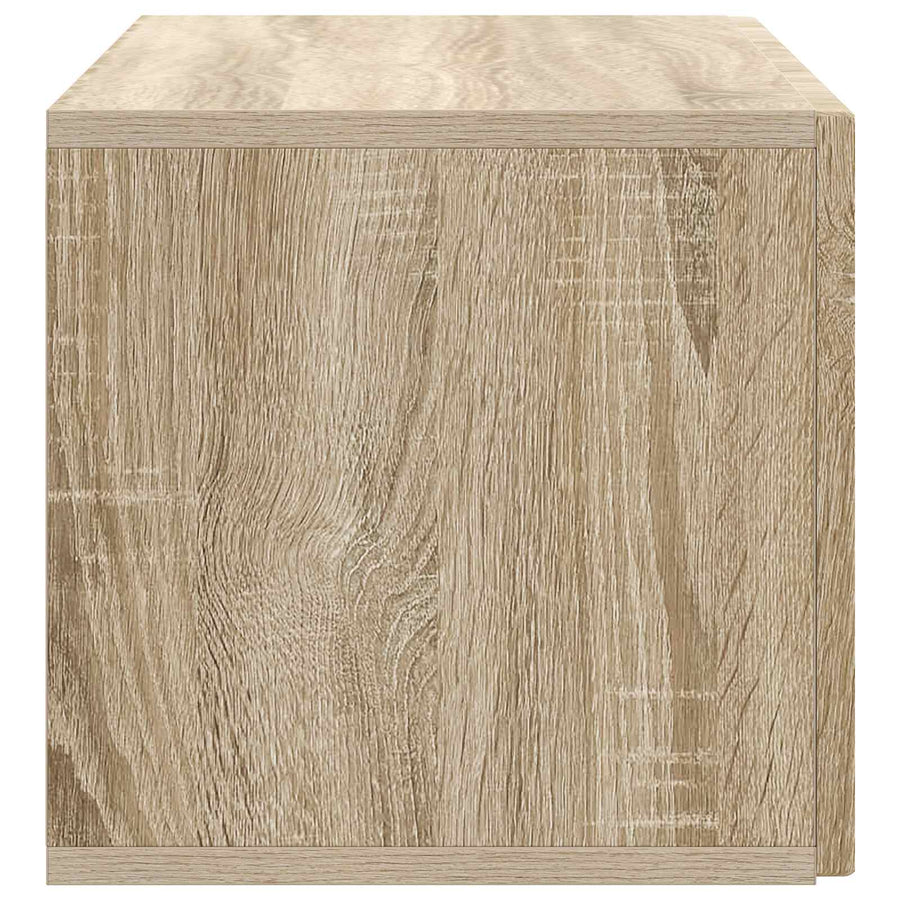 Wandbeugel TV-kast Sonoma Eiken 78,5 x 31 x 30 cm Bewerkt hout