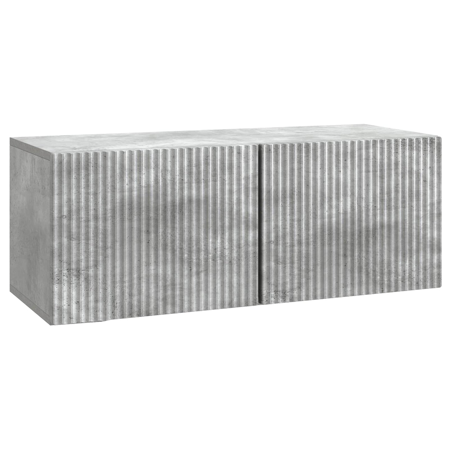 Wandbeugel TV-kast Betongrijs 78,5 x 31 x 30 cm Bewerkt hout