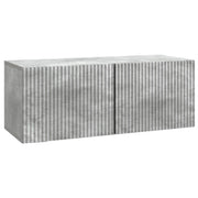 Wandkast TV 78,5x31x30 cm betongrijs bewerkt hout
