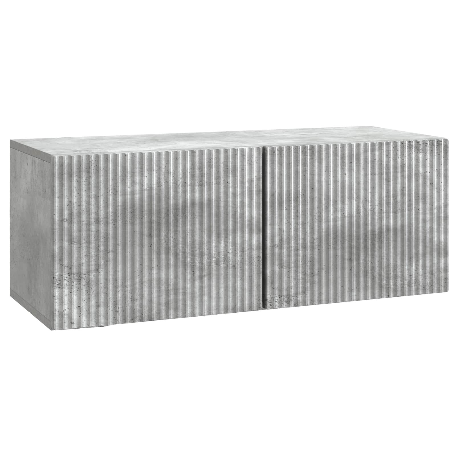 Wandbeugel TV-kast Betongrijs 78,5 x 31 x 30 cm Bewerkt hout