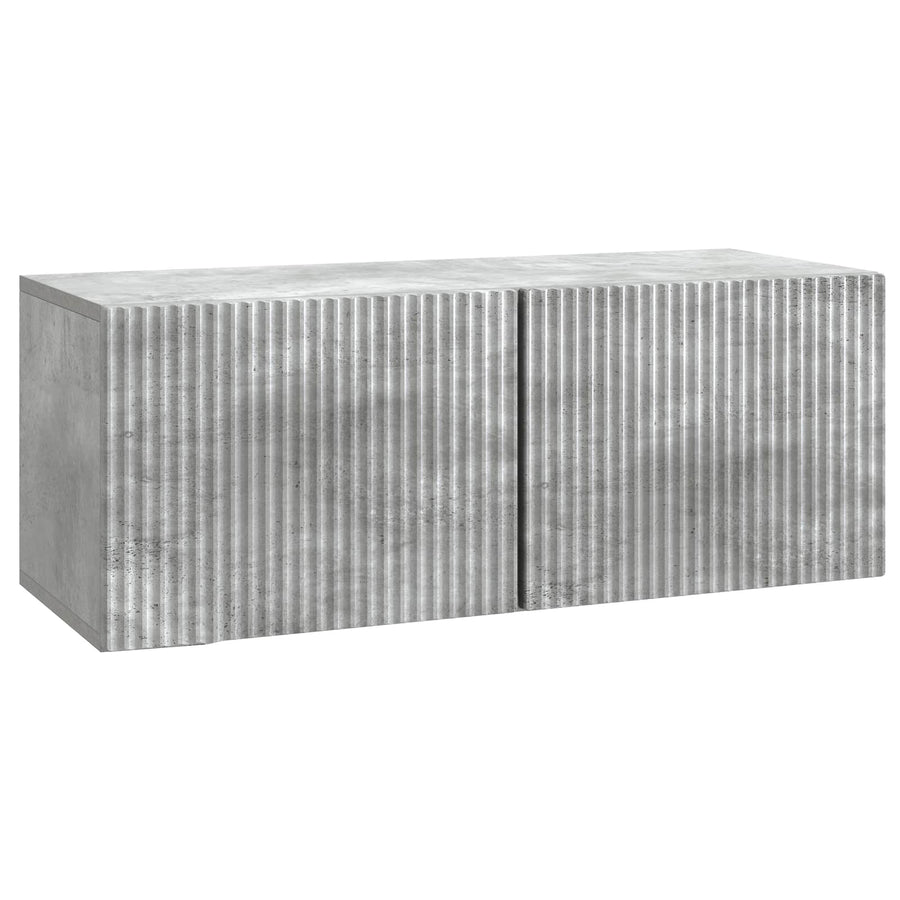 Wandbeugel TV-kast Betongrijs 78,5 x 31 x 30 cm Bewerkt hout