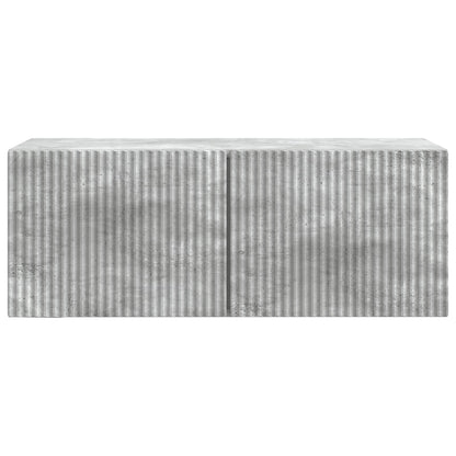 Wandbeugel TV-kast Betongrijs 78,5 x 31 x 30 cm Bewerkt hout